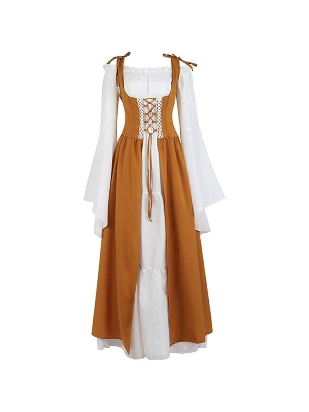 MEDIEVAL Victorian Long Dress Cosplay Irish Costume Halloween Viking Fun NWT